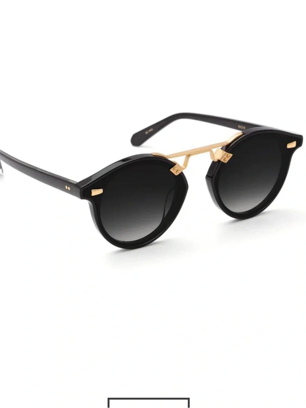 Krewe STL Nylon Black + Shadow 24K Polarized Sunglasses